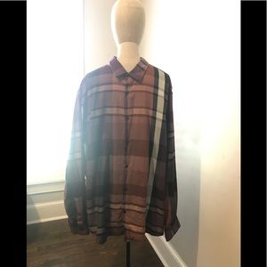 Alfani Button Down Collar Shirt, 3XL